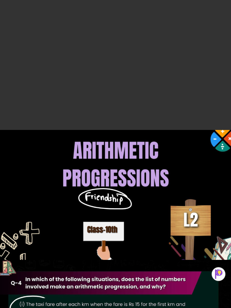 L2 Arithmetic Progressions Pdf