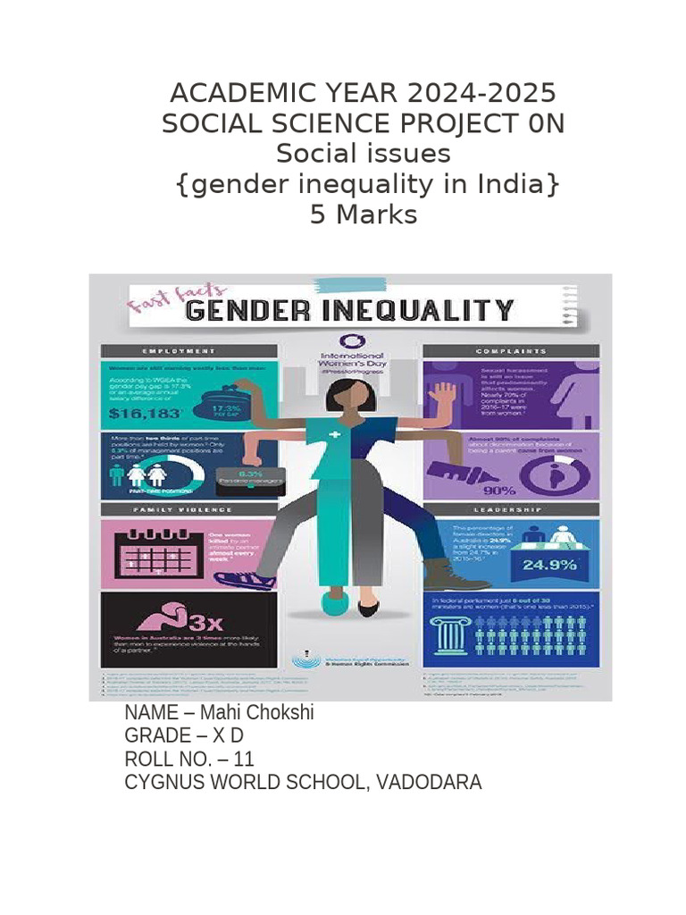 Gender Inequality in India: A Study | PDF | Woman | Gender