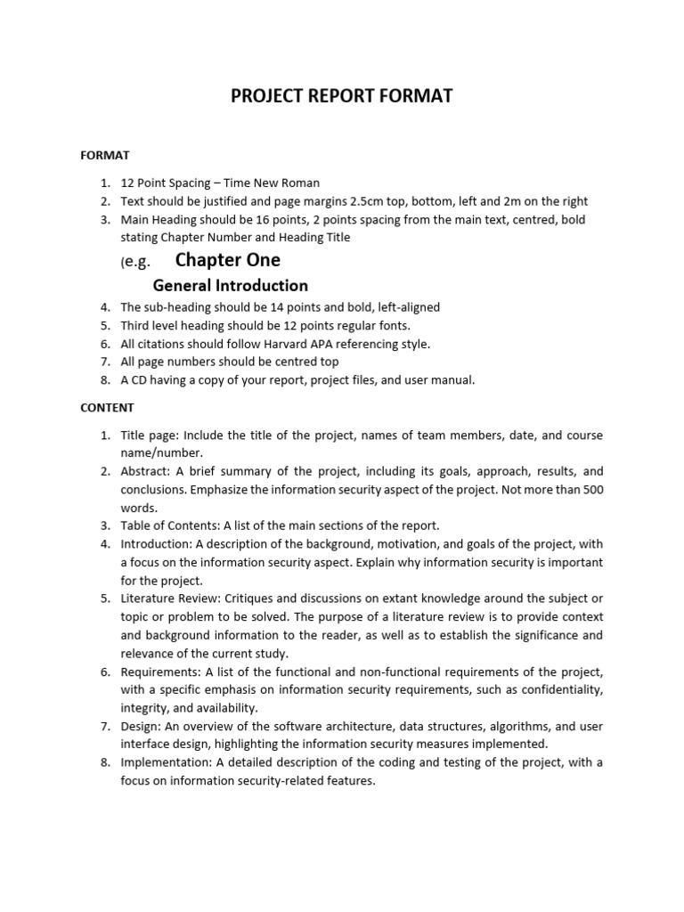 Project Report Format Guidelines | PDF | Computer Security | Security