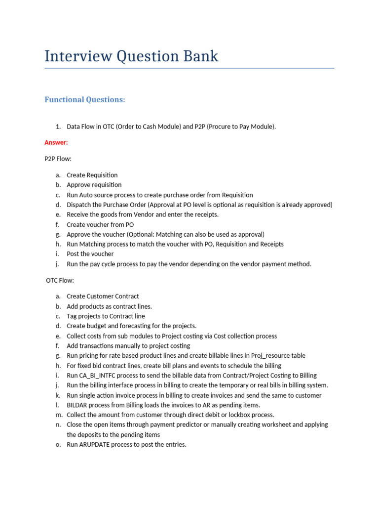 Comprehensive Interview Question Bank | PDF | Voucher | Database Index