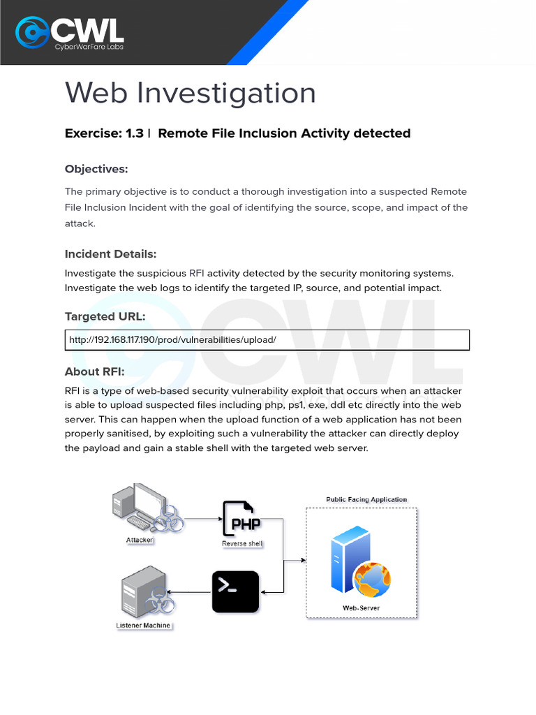 Remote File Inclusion Investigation Guide | PDF | World Wide Web ...