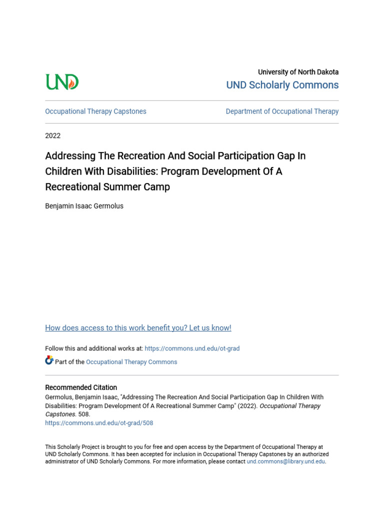 Children With Disabilities Program Development of A | PDF | Autism ...
