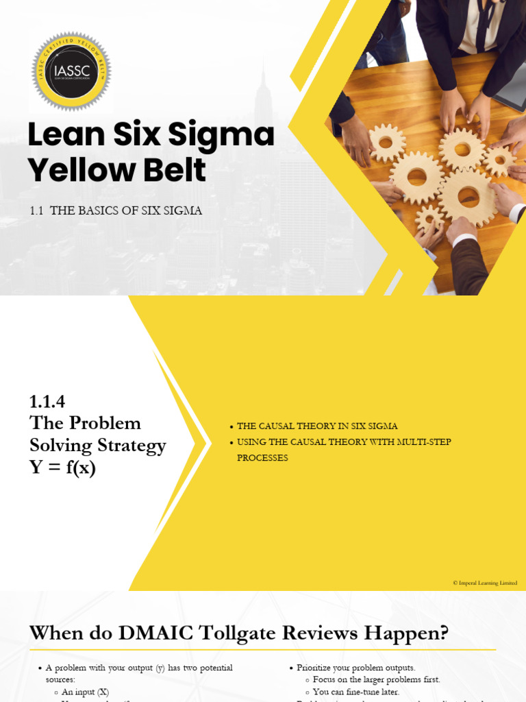 01.01.04. 1.1.4 The Problem Solving Strategy Y FX Min | PDF | Six Sigma ...