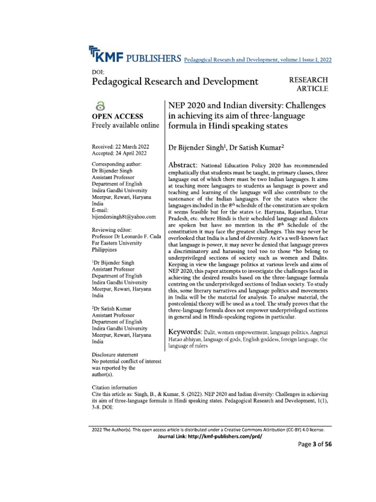 DR Bijender Singh | PDF