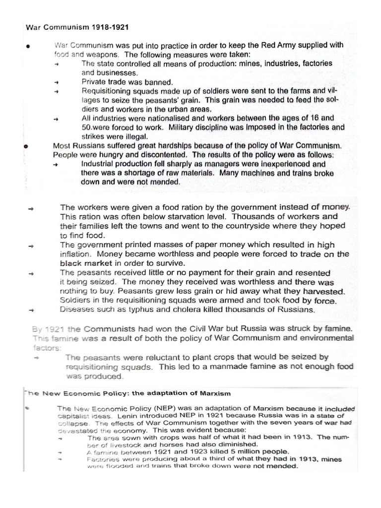 Communism Notes - Essay | PDF