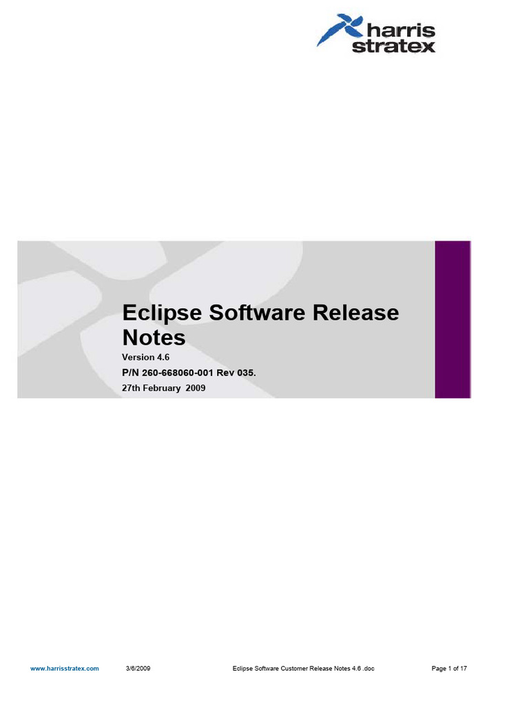 Eclipse Software Release Notes 4.6 | PDF | Windows Xp | Computer Network