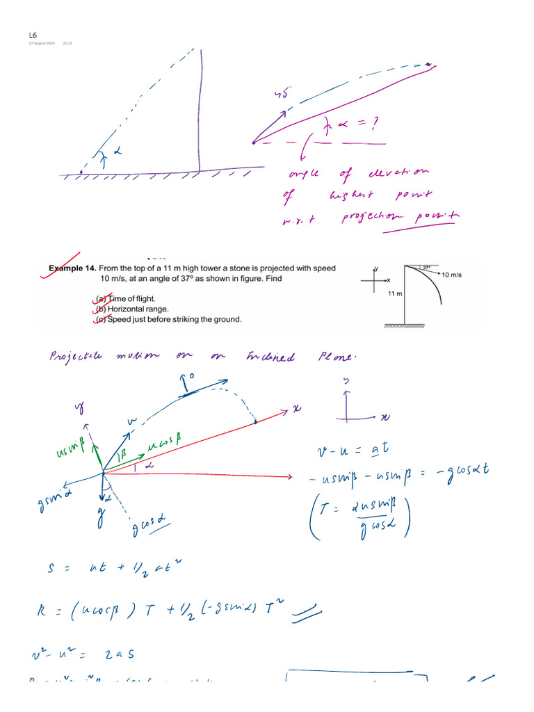 L6 Projectile | PDF