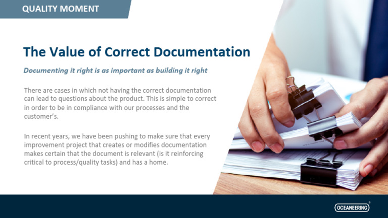 Importance of Accurate Documentation | PDF