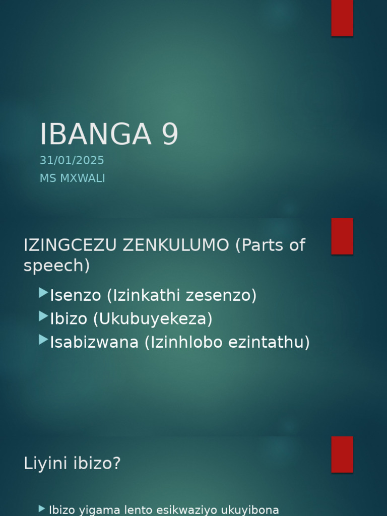 Izingcezu Zenkulumo | PDF