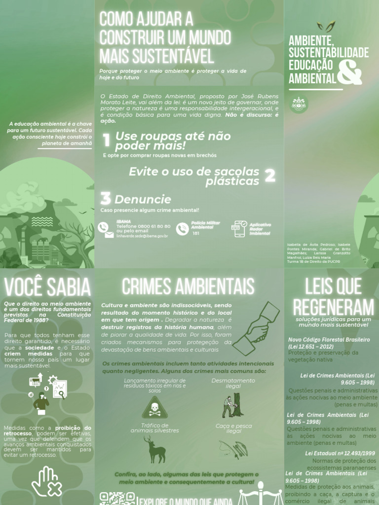 Educação Ambiental e Sustentabilidade | PDF | Sustentabilidade ...