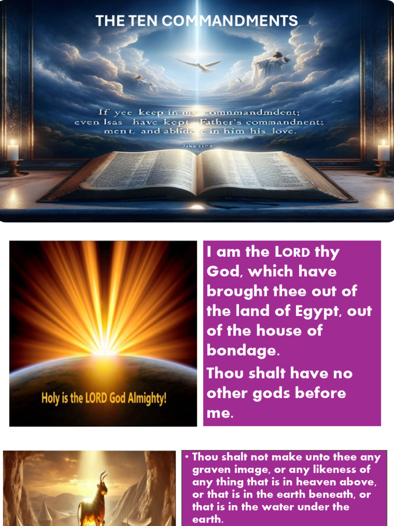 The Ten Commandments Explained | PDF