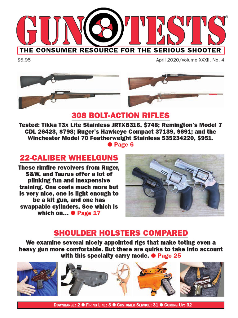 April 2020 Gun Tests: Reviews & Insights | PDF | Magazine (Firearms ...