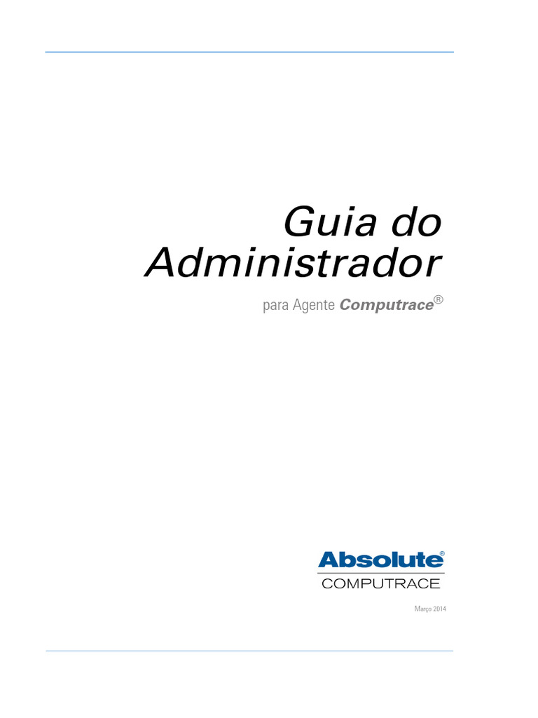Guia do Administrador: Agente Computrace | PDF | Microsoft Windows ...