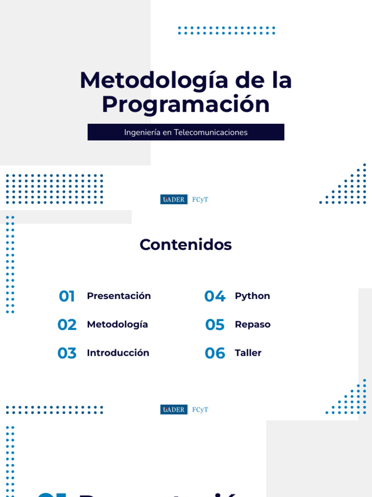 Metodología de Programación en Python | PDF | Lenguaje de programación ...