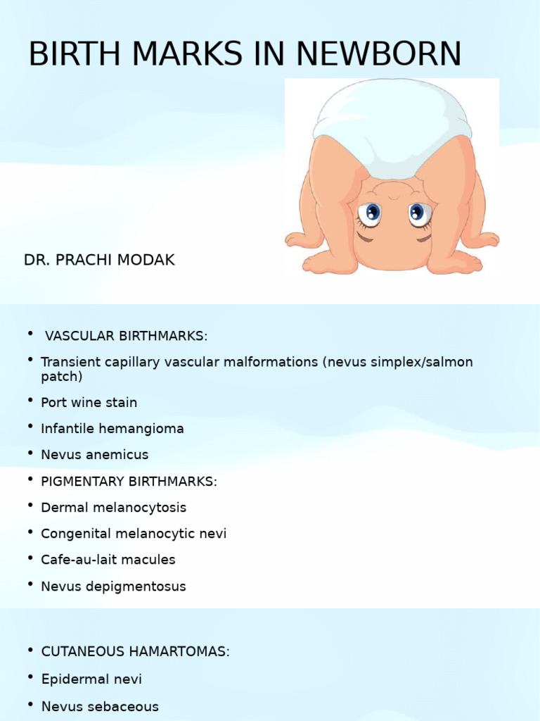 Nevus Simplex in Newborns Explained | PDF | Skin | Medical Specialties