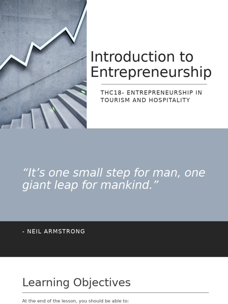 Entrepreneurship in Tourism & Hospitality | PDF | Entrepreneurship ...