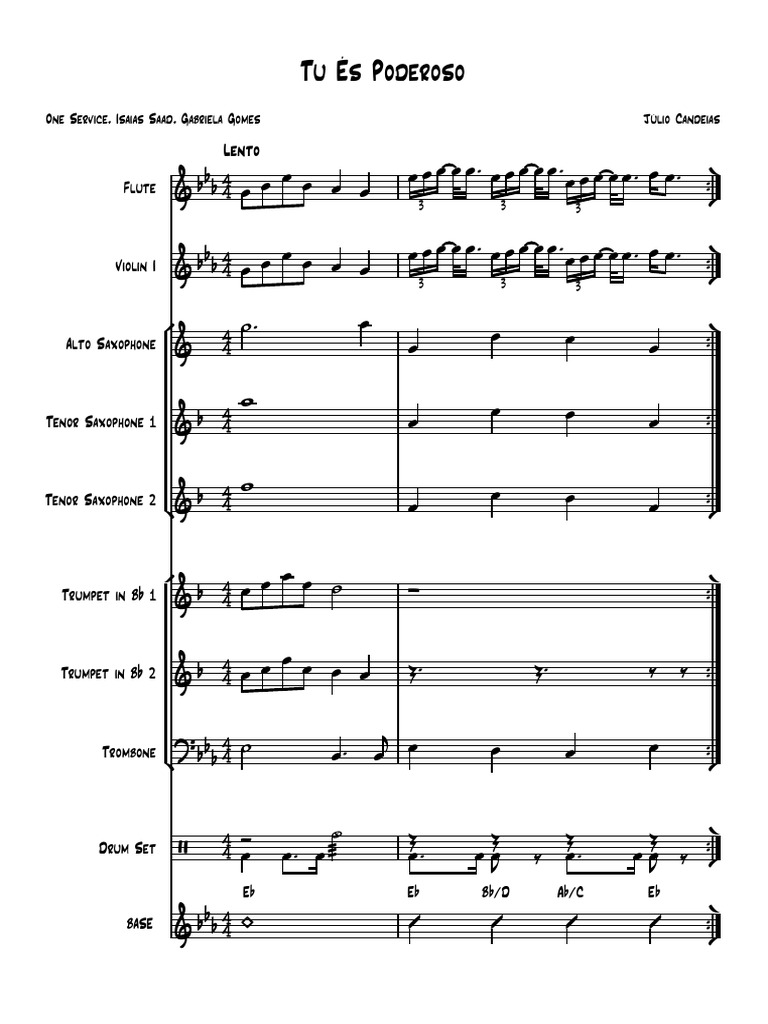 Tu És Poderoso - Full Score | PDF