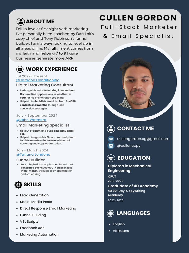 Cullen Gordon: Full-Stack Marketer | PDF