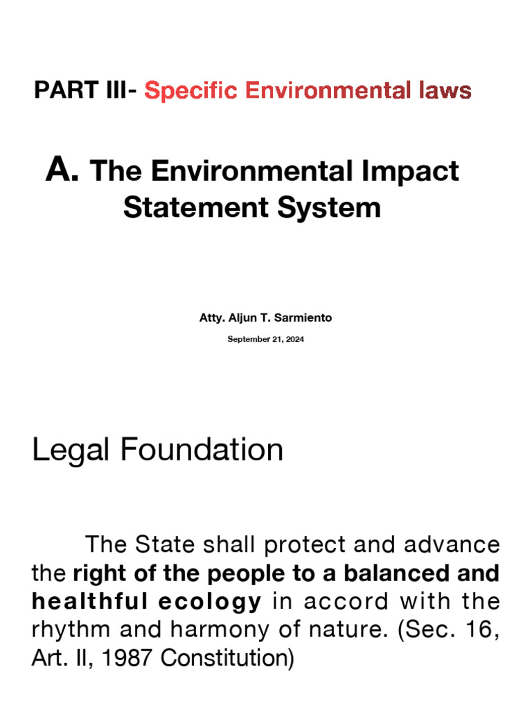 Environmental Impact Statement Overview | PDF | Environmental Impact ...