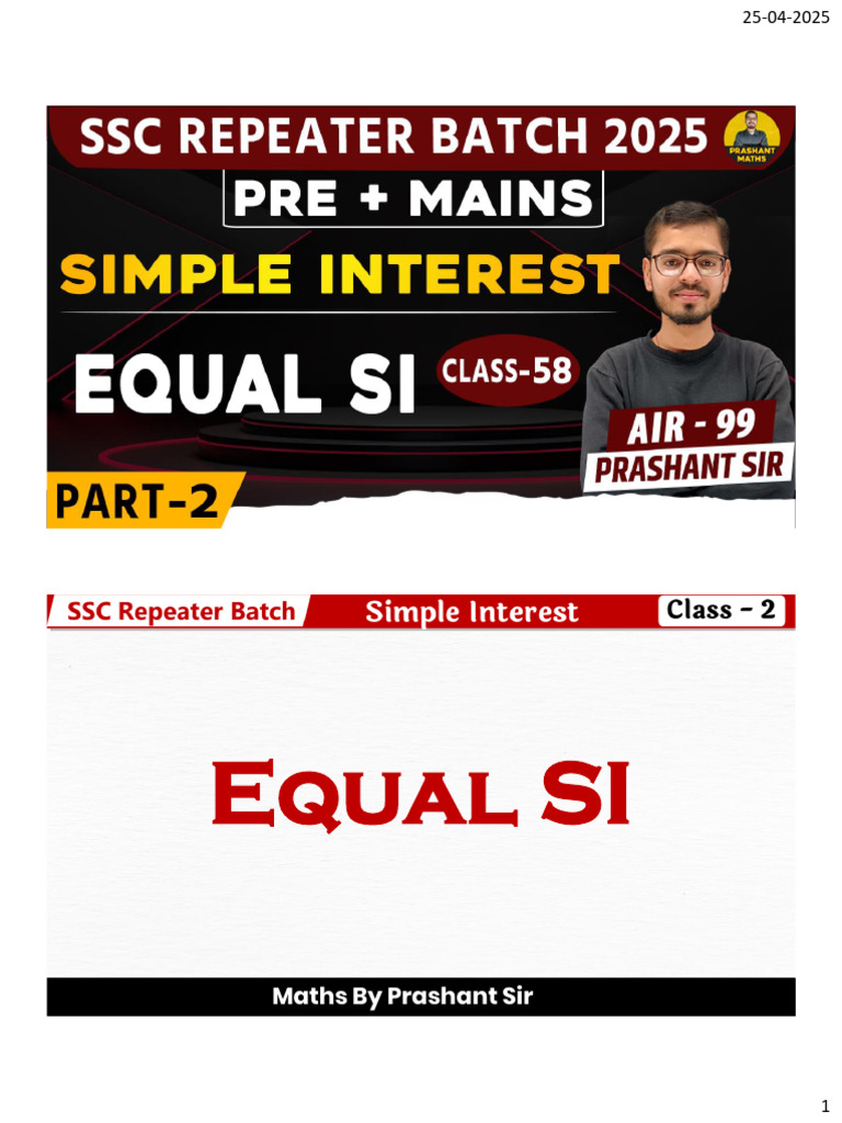 SI Class-2 Notes | PDF