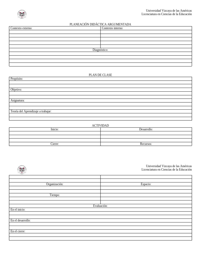 Formato de Planeacion Proyecto Final | PDF