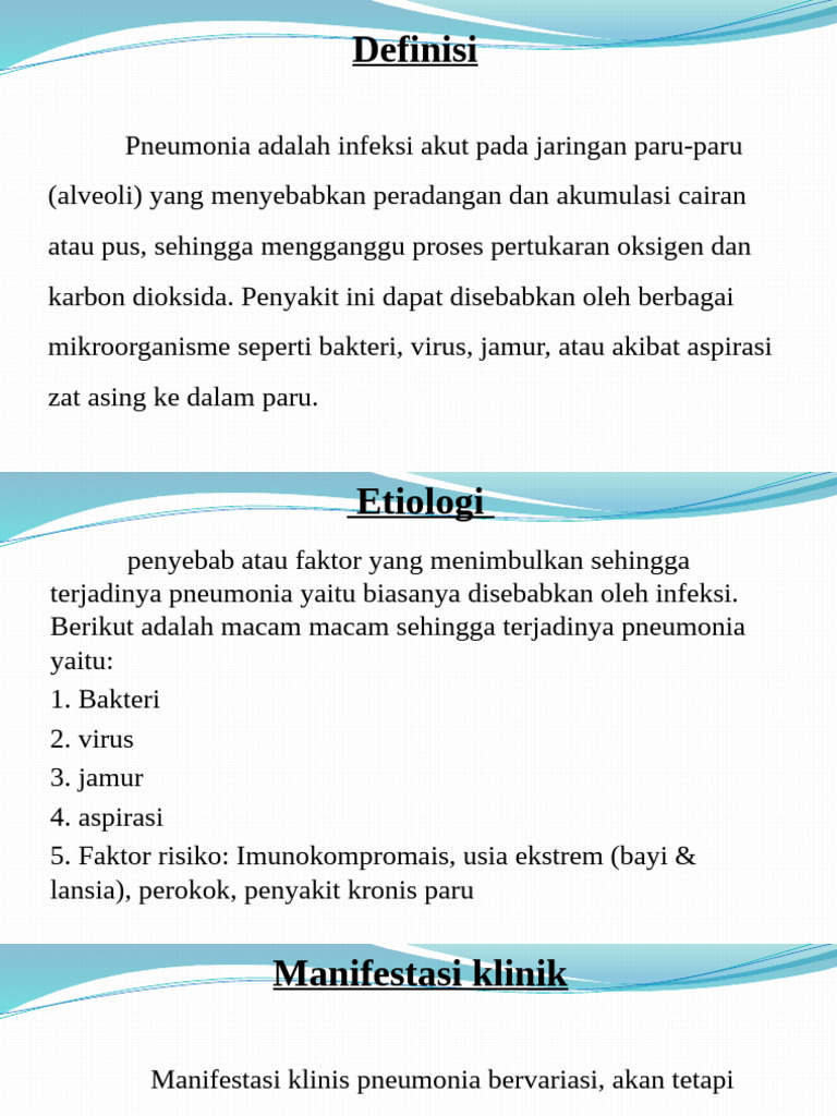 Panduan Lengkap Pneumonia pada Anak | PDF
