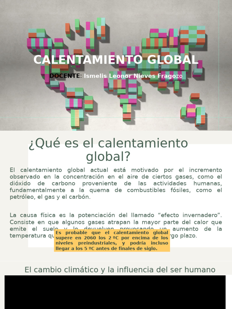 Causas y Efectos del Calentamiento Global | PDF | Cambio climático ...