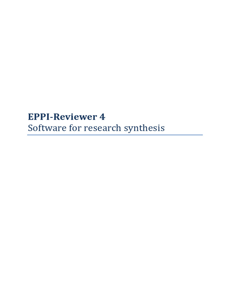 ER4 - 8 - 0 User Manual | PDF | Meta Analysis | Login
