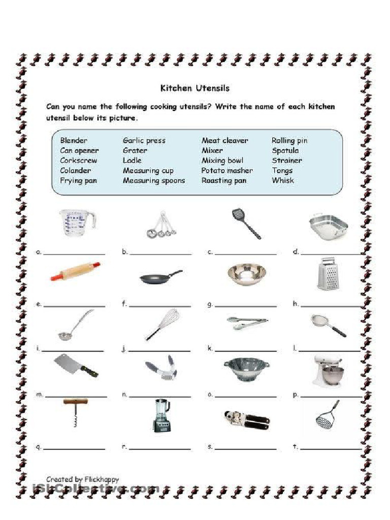 Kitchen Utensils | PDF