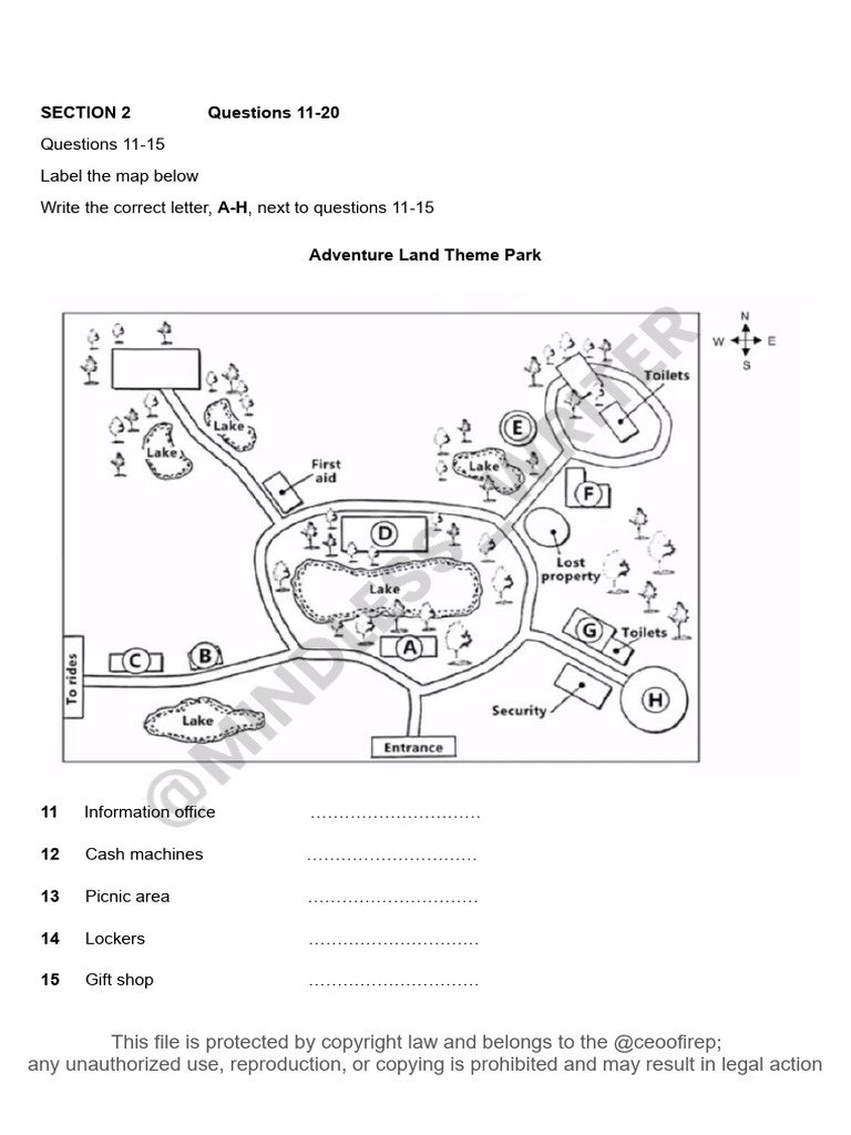 Adventure Land Map Labeling Guide | PDF