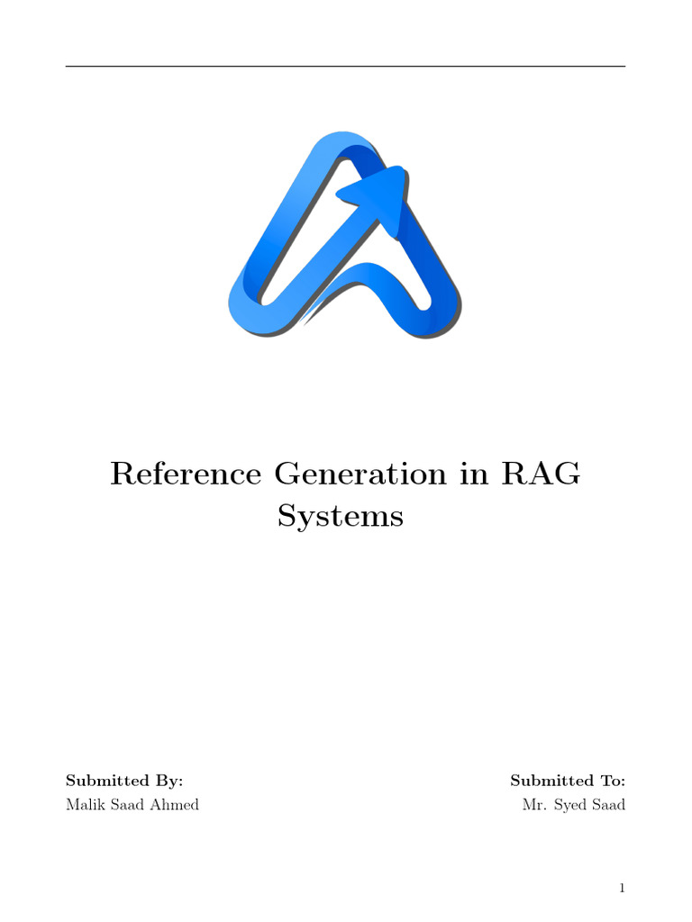 Reference Generation in RAG System | PDF | Metadata | Computer Science