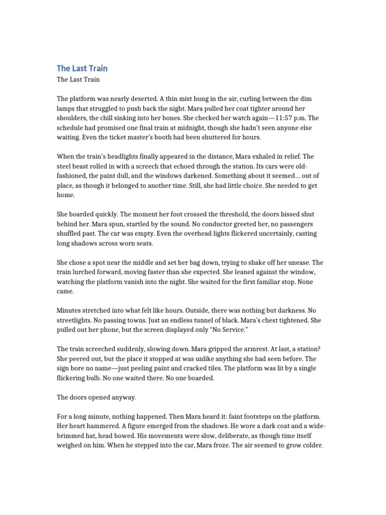 The Last Train Expanded | PDF