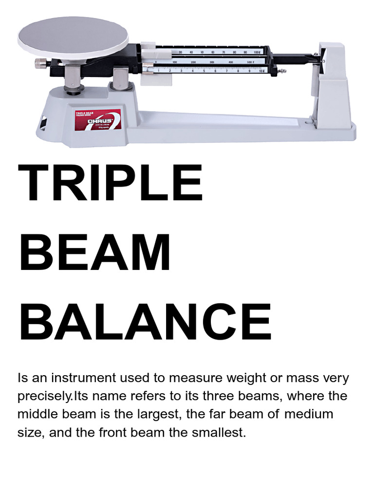 Triple Beam Balance - 20250731 - 154346 - 0000 | PDF