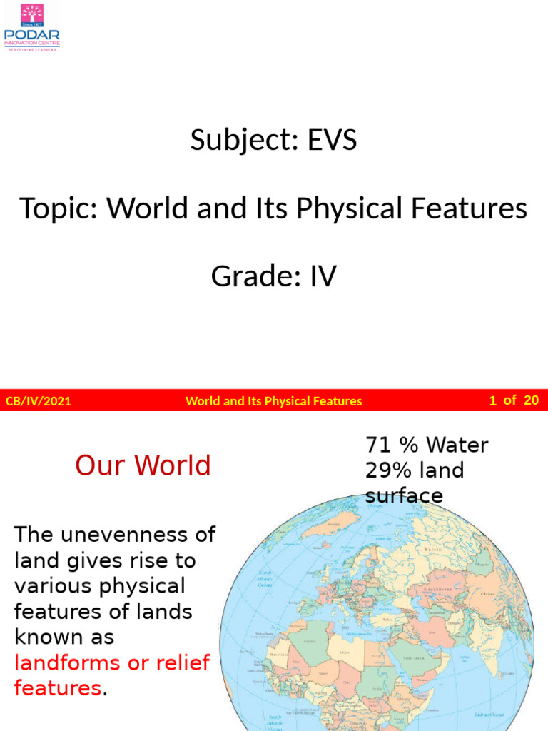 Understanding Earth's Physical Features | PDF | Plateau | Mountains