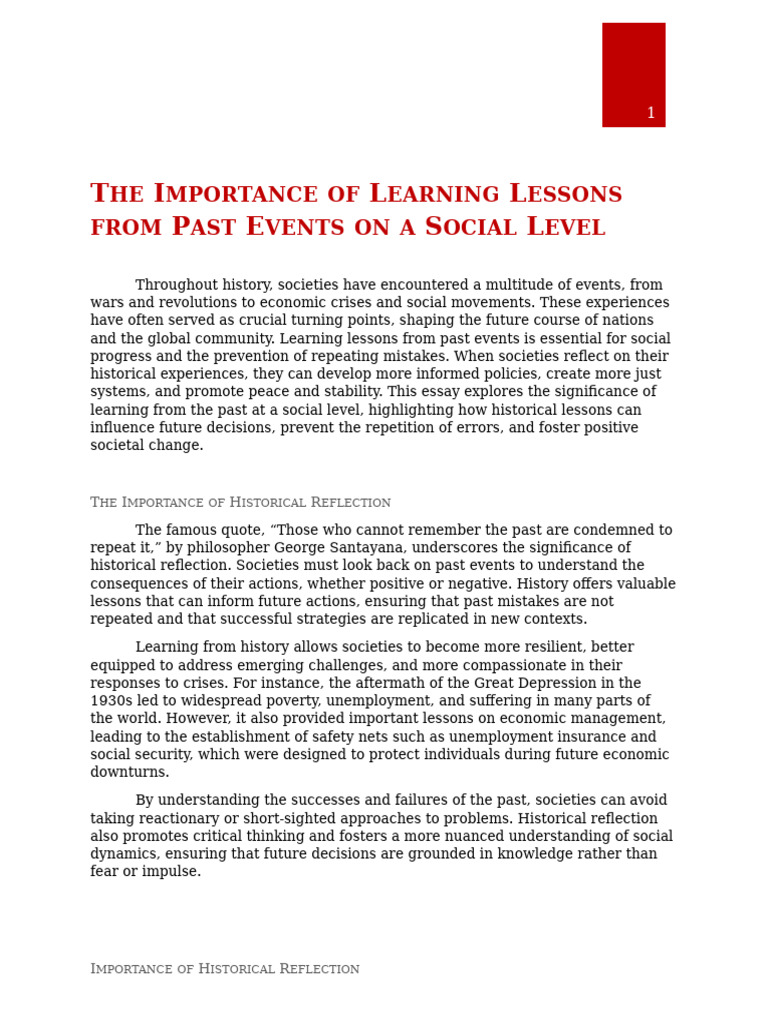 Learning from History for Social Progress | PDF | Social Justice | Peace