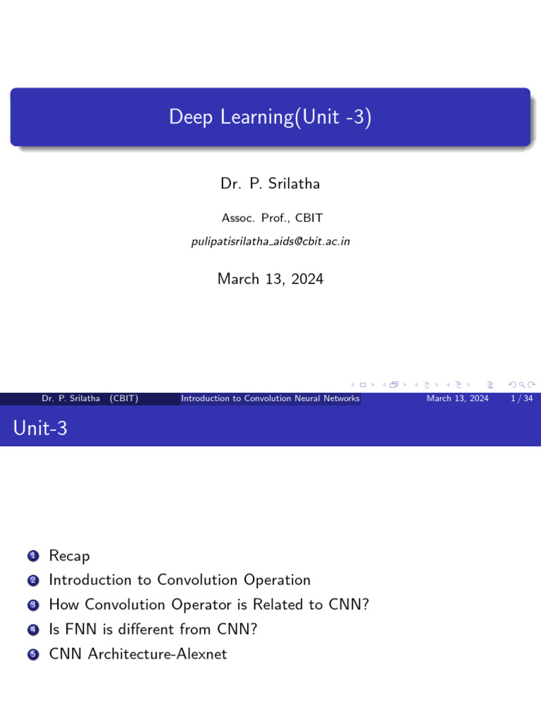DL Unit3 0 | PDF | Computational Science | Computer Vision