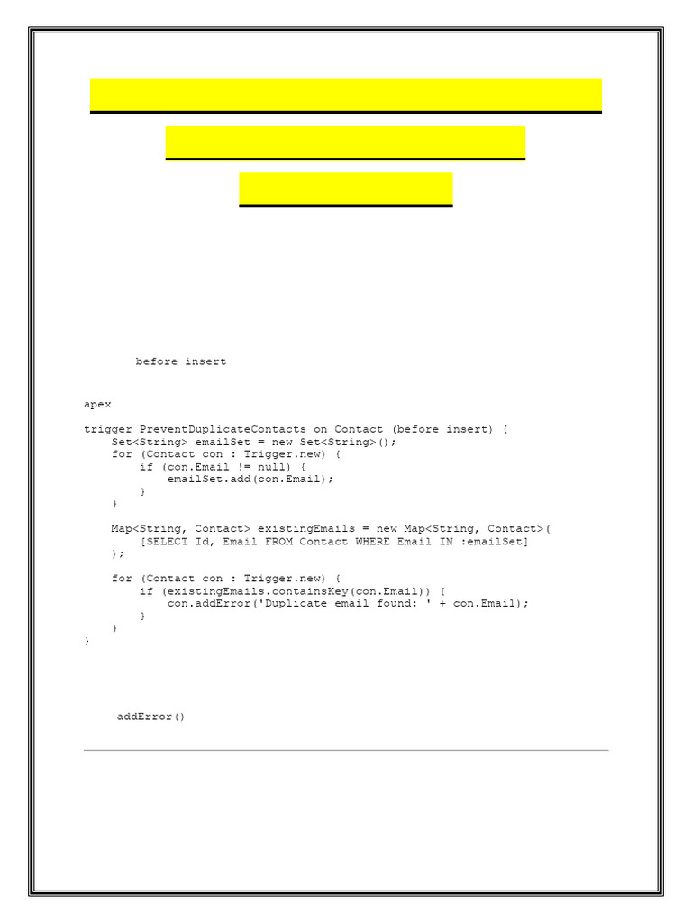 Apex Trigger and Batch Processing Insights | PDF | Software Development ...