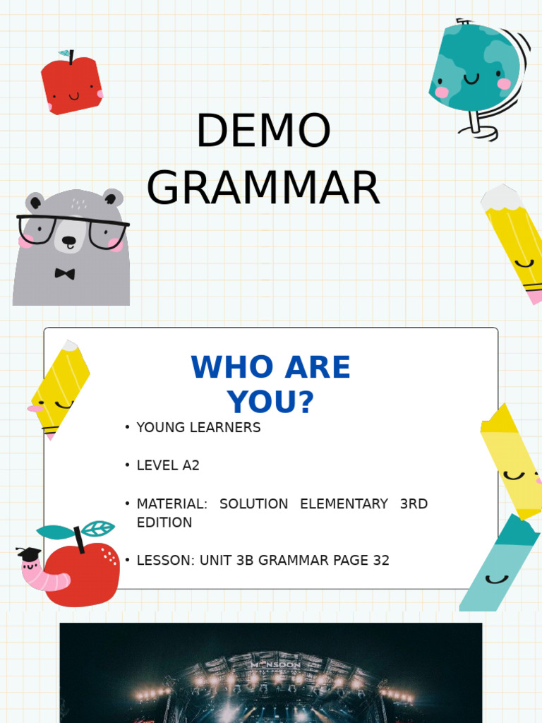 Demo Grammar Present Continuous | PDF