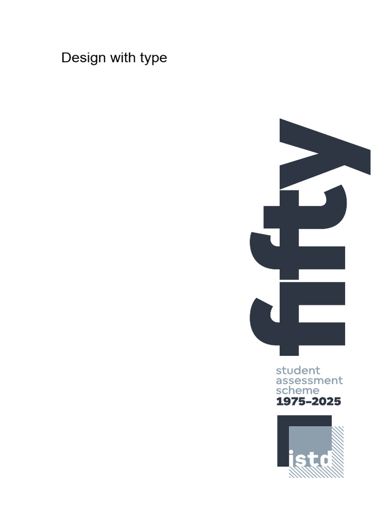 ISTD 2025 Student Assessment Briefs | PDF | Typography | Pound Sterling