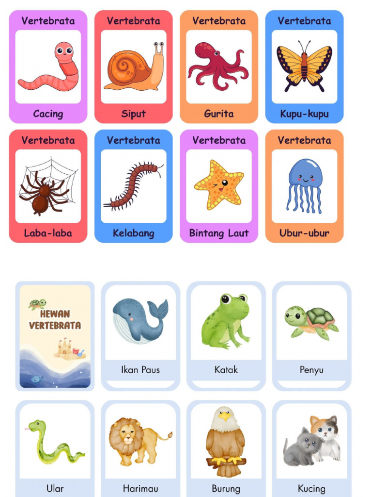 Hewan Vertebrata Dan Invertebrata | PDF