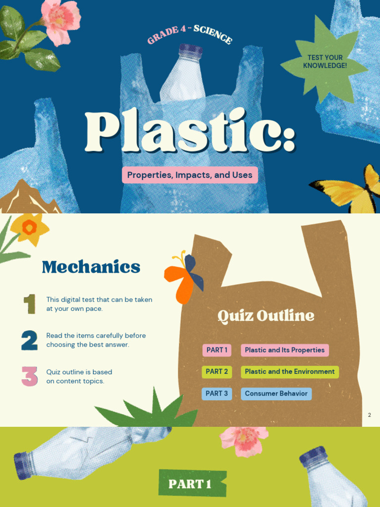 Plastic Properties, Impacts, and Uses Education Presentation in Blue ...