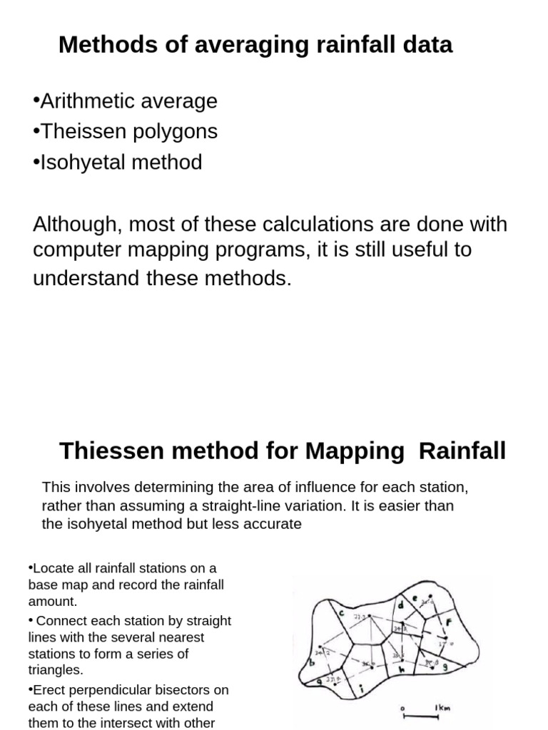 Averaging Rainfall Data Methods | PDF | Average | Geographic ...