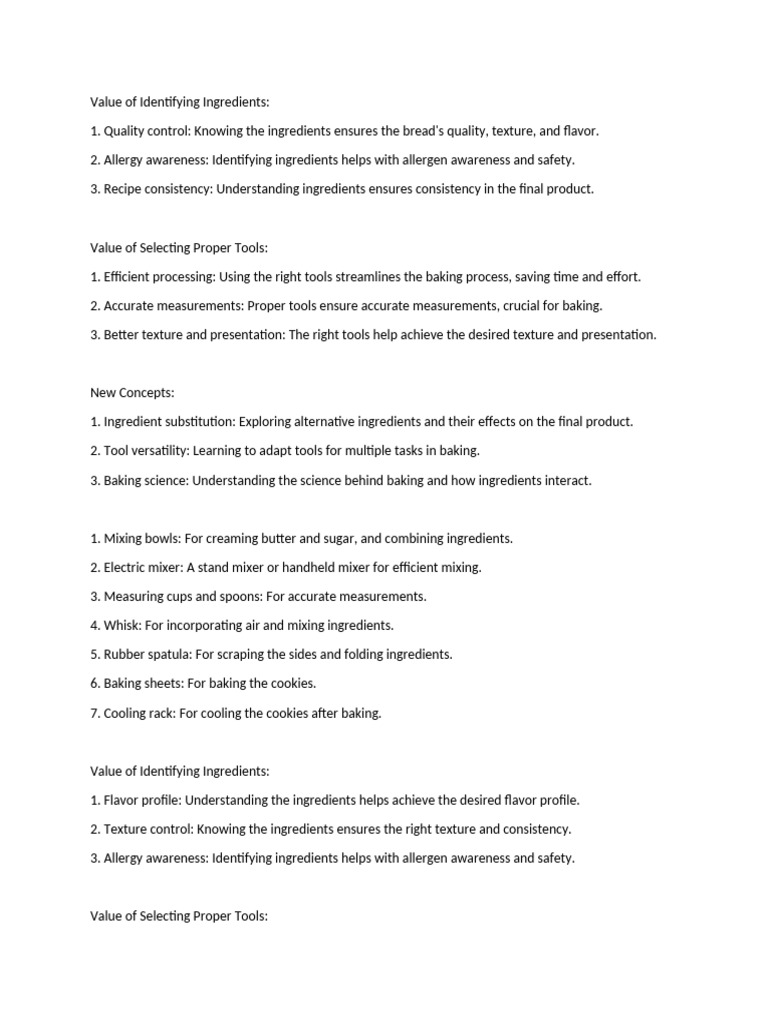 Essential Baking: Ingredients & Tools Guide | PDF