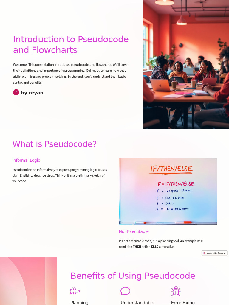 Pseudocode and Flowchart Basics | PDF