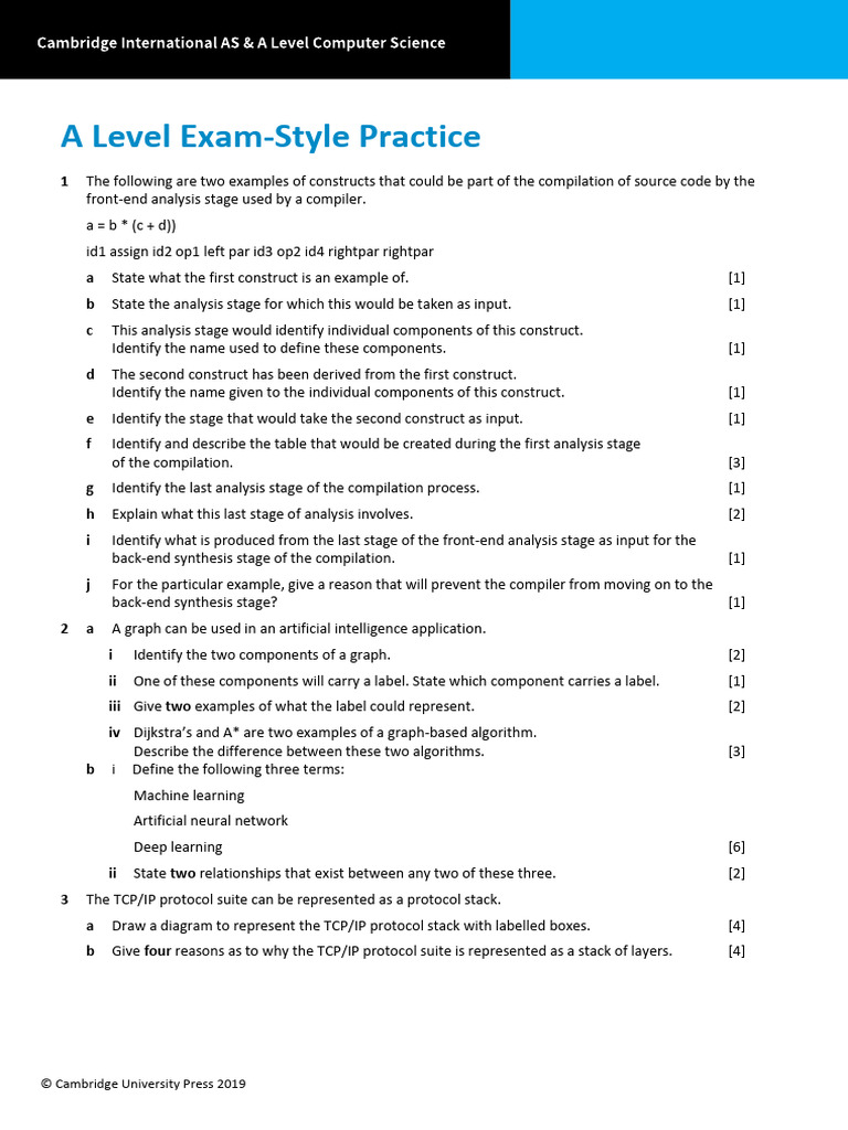 Exam-Style Practice Section 2 | PDF | Computing | Computer Engineering