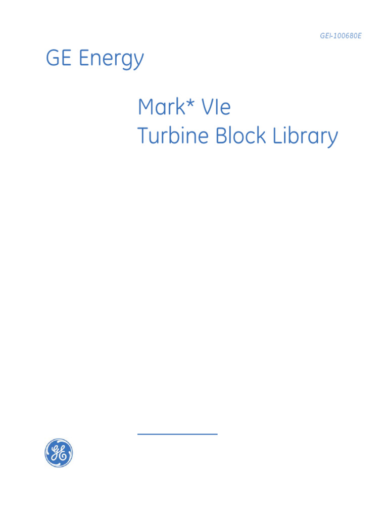 Mark VIe Turbine Control Library | PDF