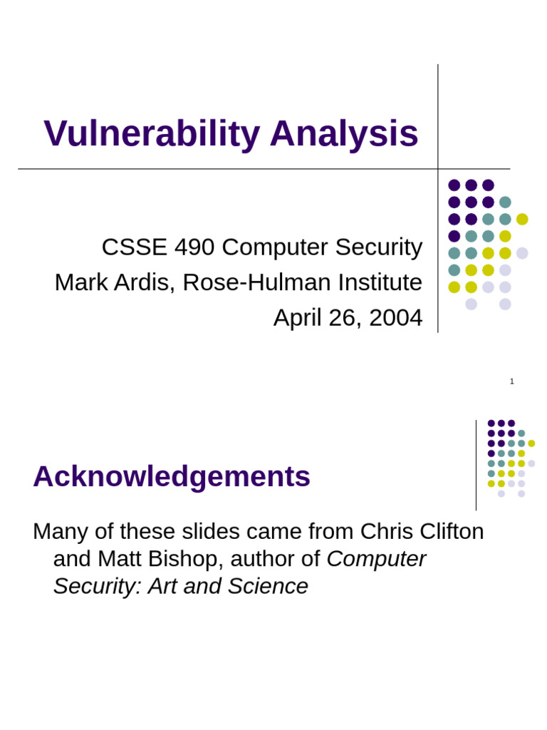 Security 040426 Vulnerability Analysis | PDF | Penetration Test ...