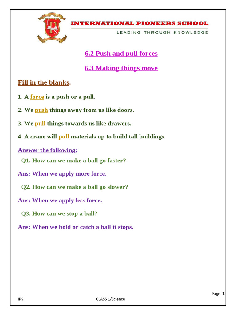 Class 1 Notes | PDF
