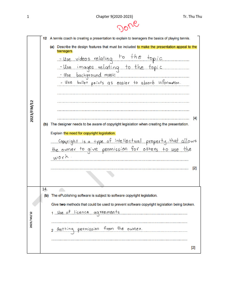 Chapter 9 Overview (2020-2023) | PDF
