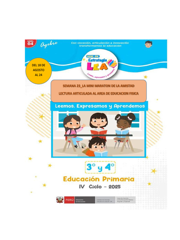 Mini Maratón Escolar: Amistad y Superación | PDF